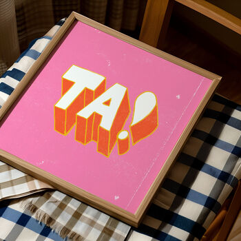Ta Print, Thank You Print, Thank You Wall Art, 2 of 8