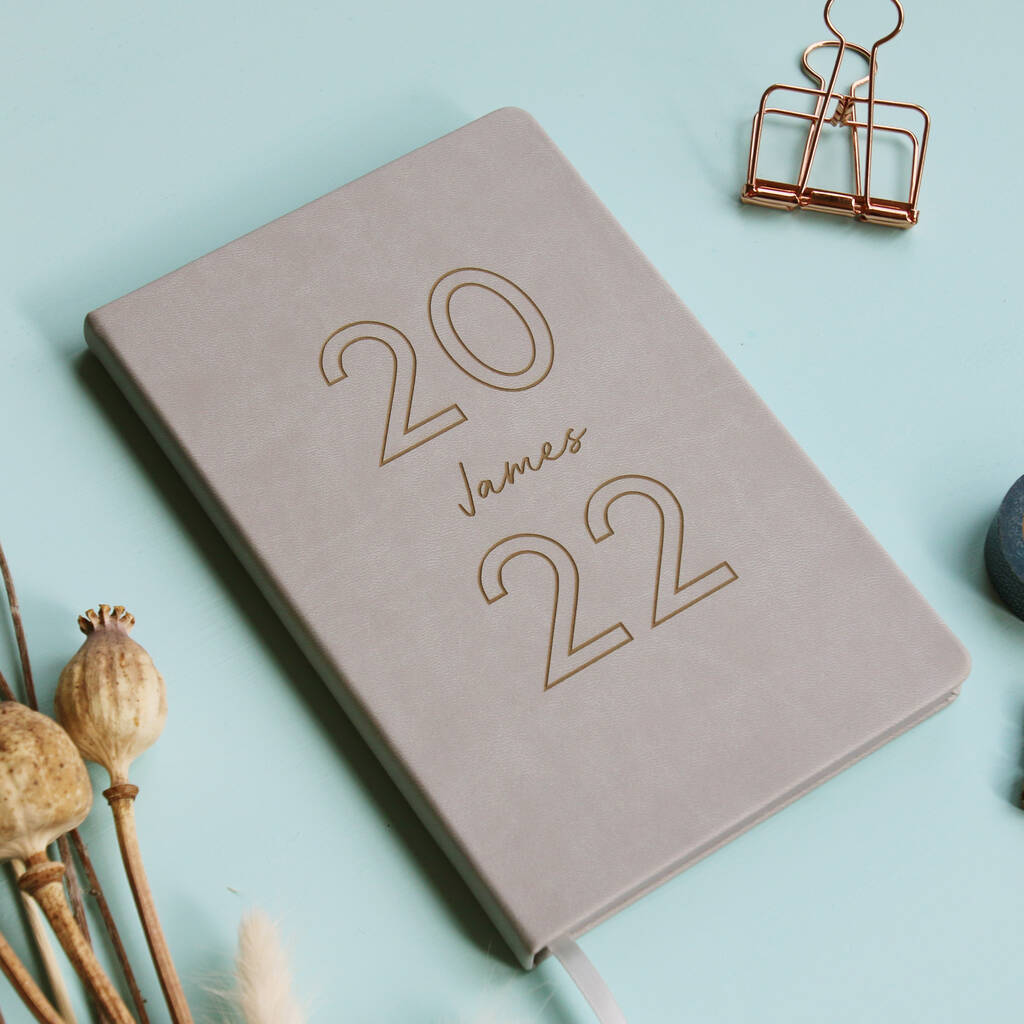 2022 Diary Personalised Luxury Notebook Journal, 1 of 9