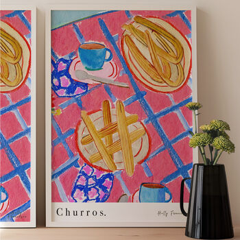 Churros Spanish Table Scene Art Print, 2 of 5