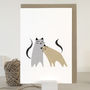 Love Cats Cards For Weddings And Anniversaries, thumbnail 1 of 9