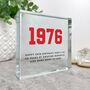 Personalised Year Milestone Crystal Token For Birthday Or Anniversary Gift, thumbnail 3 of 7