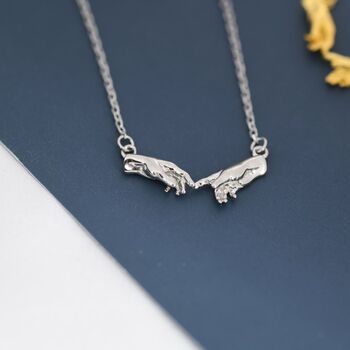 Sterling Silver Hand Necklace, 6 of 12