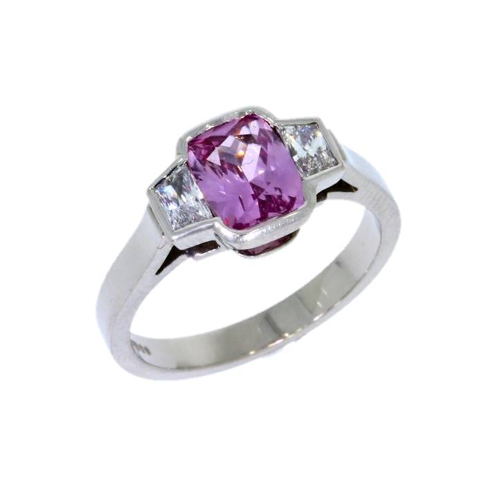 venus pink sapphire and diamond ring by flawless jewellery ...