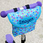 Child's Personalised Blue Spotty Scooter Bag, thumbnail 1 of 7