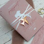 Dusky Pink Passport Invitation With Acrylic Plane Charms For Destination Wedding, thumbnail 1 of 9