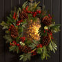 Luxury Traditional Red Berry Door Wreath, thumbnail 2 of 8