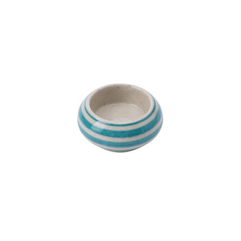 Ceramic Blue And White Stripe Tealight Holder, 2 of 2
