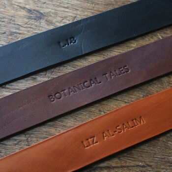 Wide Leather Camera Strap With Personalisation, 6 of 8