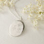 Personalised Wildflowers Engraved Sterling Silver Necklace – Custom Floral Pendant Gift For Her, thumbnail 1 of 12