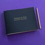 Personalised Celebration Recycled Leather Guest Book, thumbnail 1 of 7