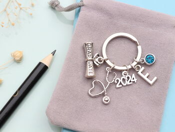 Personalized Medical Graduation Keyring Medical Student Gift, 7 of 10