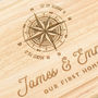 Personalised Compass Chopping Board, thumbnail 3 of 6