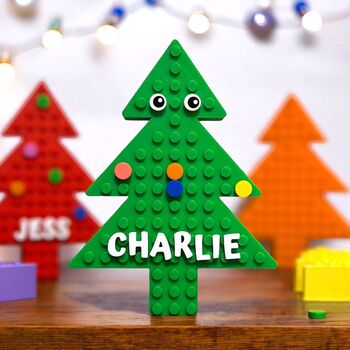 Personalised Lego Compatible Christmas Tree, 3 of 11