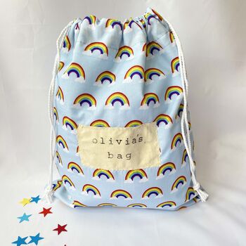 Personalised Swim Bag, Waterproof Lined Drawstring Bag, 4 of 12