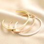 Polished Bar Bangle In Silver, Gold Or Rose Gold, thumbnail 3 of 8