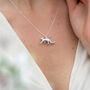 Snow Leopard Pendant With Optional Personalisation, thumbnail 2 of 10