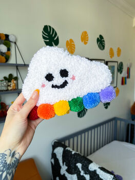 Personalised Pompom Cloud Wall Hanging, 6 of 9