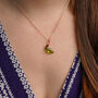 Peridot August Birthstone Necklace, thumbnail 2 of 10