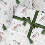 Christmas Owls Wrapping Paper Roll Or Folded, thumbnail 3 of 3