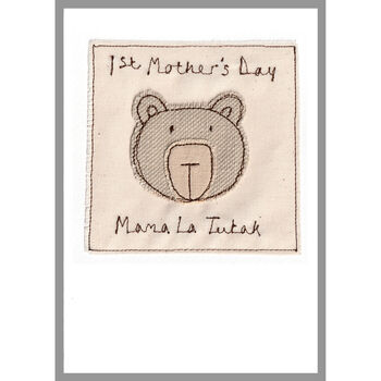 Personalised Bear Christmas Card For Mum, Grandma, Girlfriend, 8 of 11