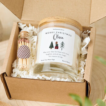 Christmas Vegan Soy Candle Personalised Gift, 3 of 6