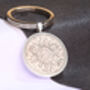 1956 70th Birthday Two Shilling Keyring Gift, thumbnail 1 of 4