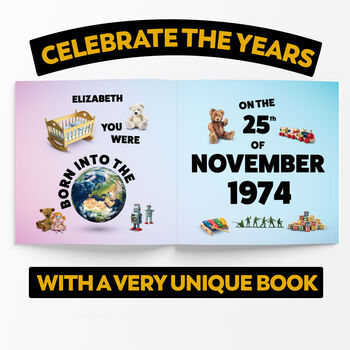 Personalised 50th Birthday Gift Book, 2 of 6