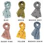 Personalised Bee Print Fashion Scarf, thumbnail 4 of 6