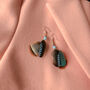 Blue Feather Earrings 'Jay', thumbnail 2 of 7