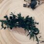 Gothic Dried Flowers Hair Comb, thumbnail 1 of 5