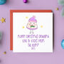 Merry Christmas Grandmother Love From The Bump Personalised Card, thumbnail 1 of 4