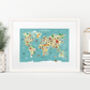 My First World Map Personalised Print By Over & Over