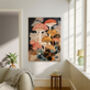Japanese Mushroom Art Print, thumbnail 2 of 4