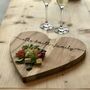 Family Name Wooden Heart Chopping Board, thumbnail 1 of 2
