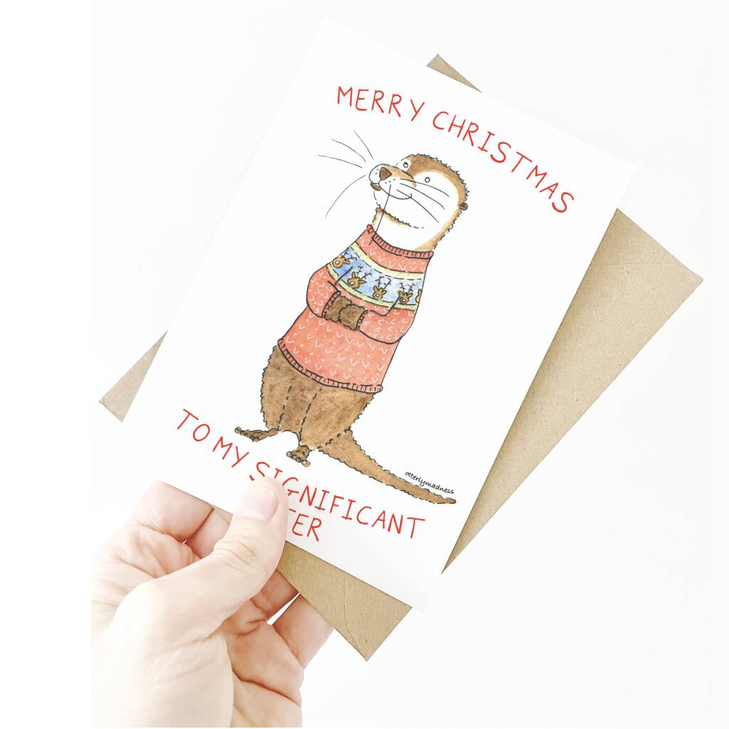 'To My Significant Otter' Christmas Card By Otterly Madness