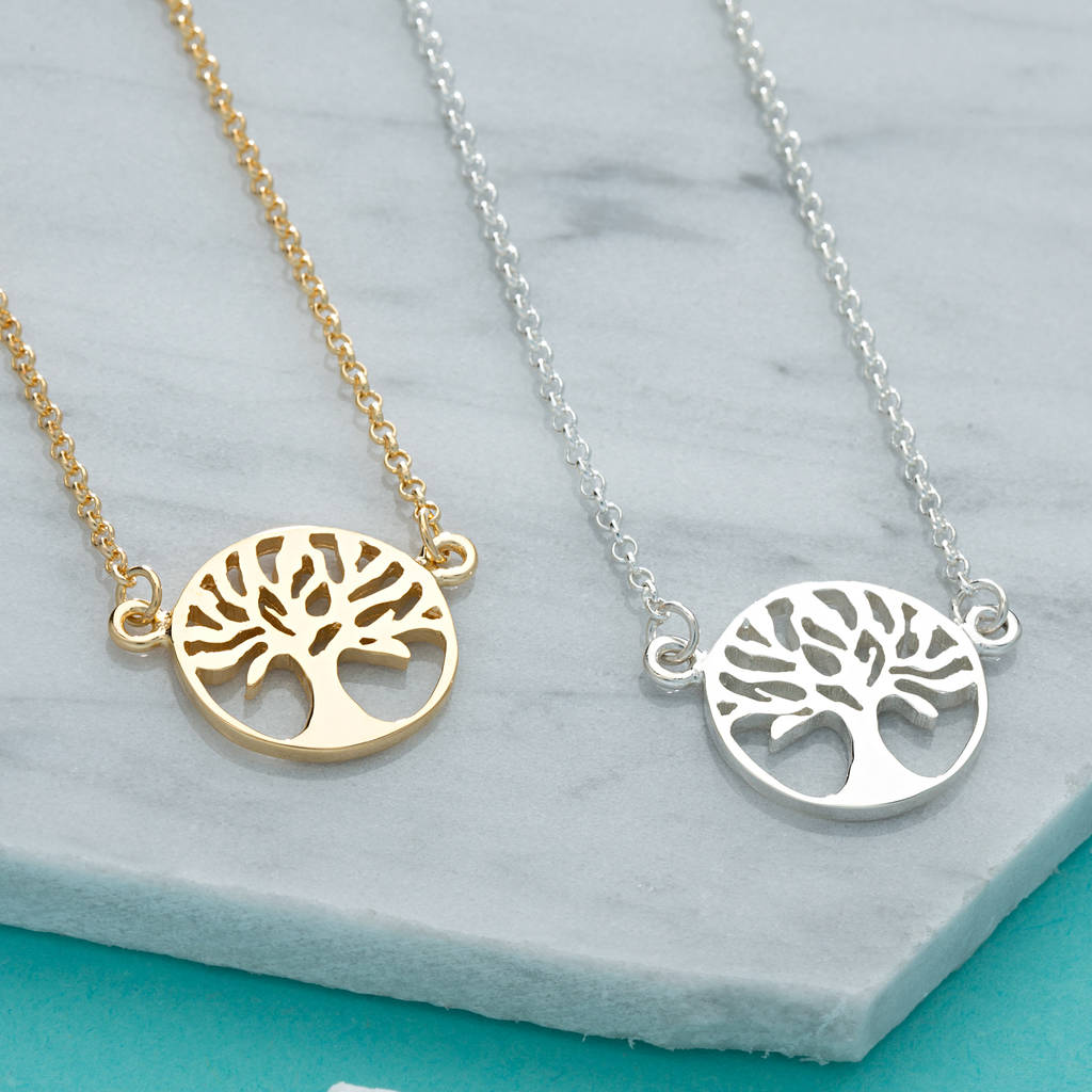 Tree Of Life Necklace With Personalised Message Card By Lily Charmed ...