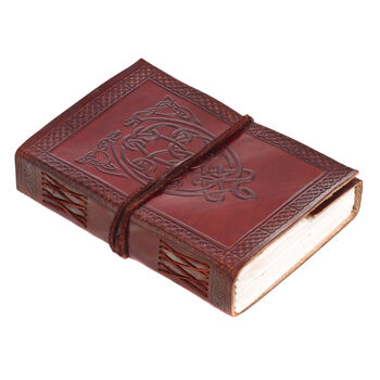 Indra Celtic Serpent Leather Journal, 3 of 9