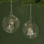 G Decor Set Of Two Glass Angel Christmas Tree Baubles, thumbnail 4 of 9