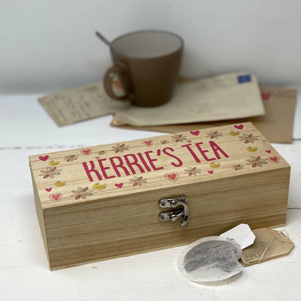 Personalised Tea Box A Perfect Gift, 1 of 3