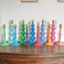 Wooden Colourful Hand Painted Lamp Base, thumbnail 2 of 2