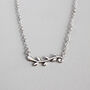 Sterling Silver Leaf Vine Pendant Necklace, thumbnail 1 of 4