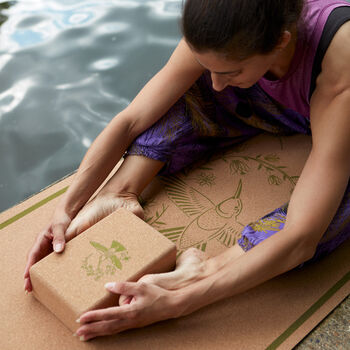 The Hummingbird Cork Yoga Mat, 2 of 6
