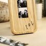 Solid Oak Photobooth Frame With Personalisation And Photo Strip Print Option, thumbnail 6 of 11