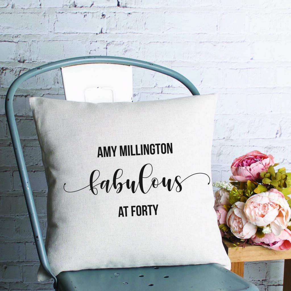 Birthday Cushion Cover By Vintage Designs Reborn