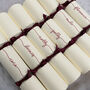 Personalised Handwritten Ivory Crackers, thumbnail 4 of 7