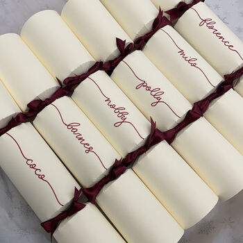 Personalised Handwritten Ivory Crackers, 4 of 7