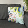 Louise Multi Coloured Abstract Cushion, thumbnail 1 of 3