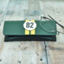 No82 Racing Stripe Green Leather Glasses Case, thumbnail 4 of 4