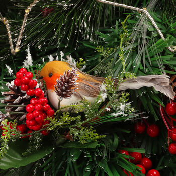 G Decor Robin On A Branch Ornament, 9 of 10