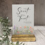 Floral Personalised Love Is Sweet Sign Opaque, thumbnail 4 of 6